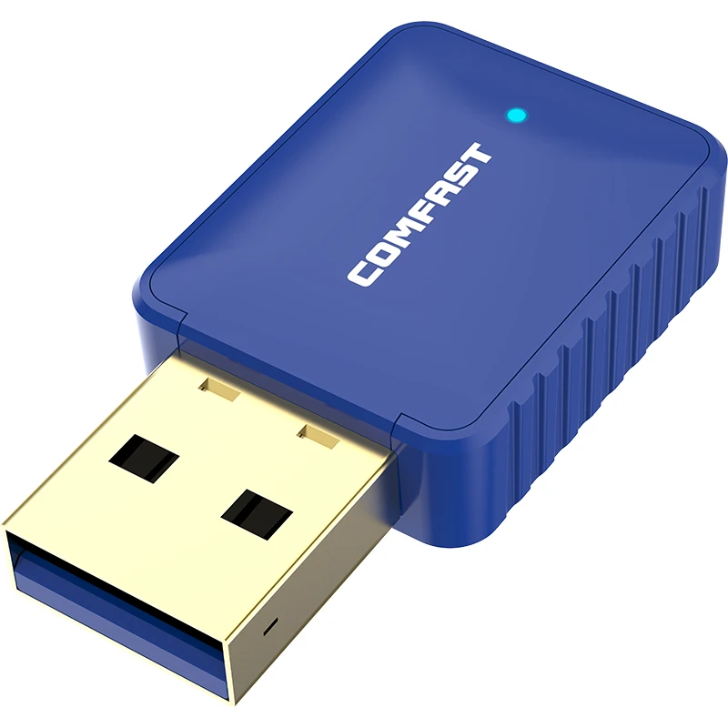 Comfast 650Mbps 듀얼 밴드 WiFi 어댑터 BT4.2 WiFi 무선 네트워크 카드 2.4G&5.8 GHz PC 데스크탑 노트북용 안정적인 신호 어댑터