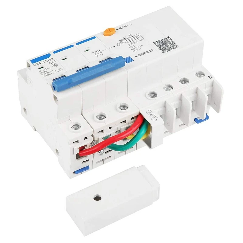 Hot Residual Current Circuit Breaker DZ47LE-63 3P+N C63 63A 30MA Electric Shock Protection Switch
