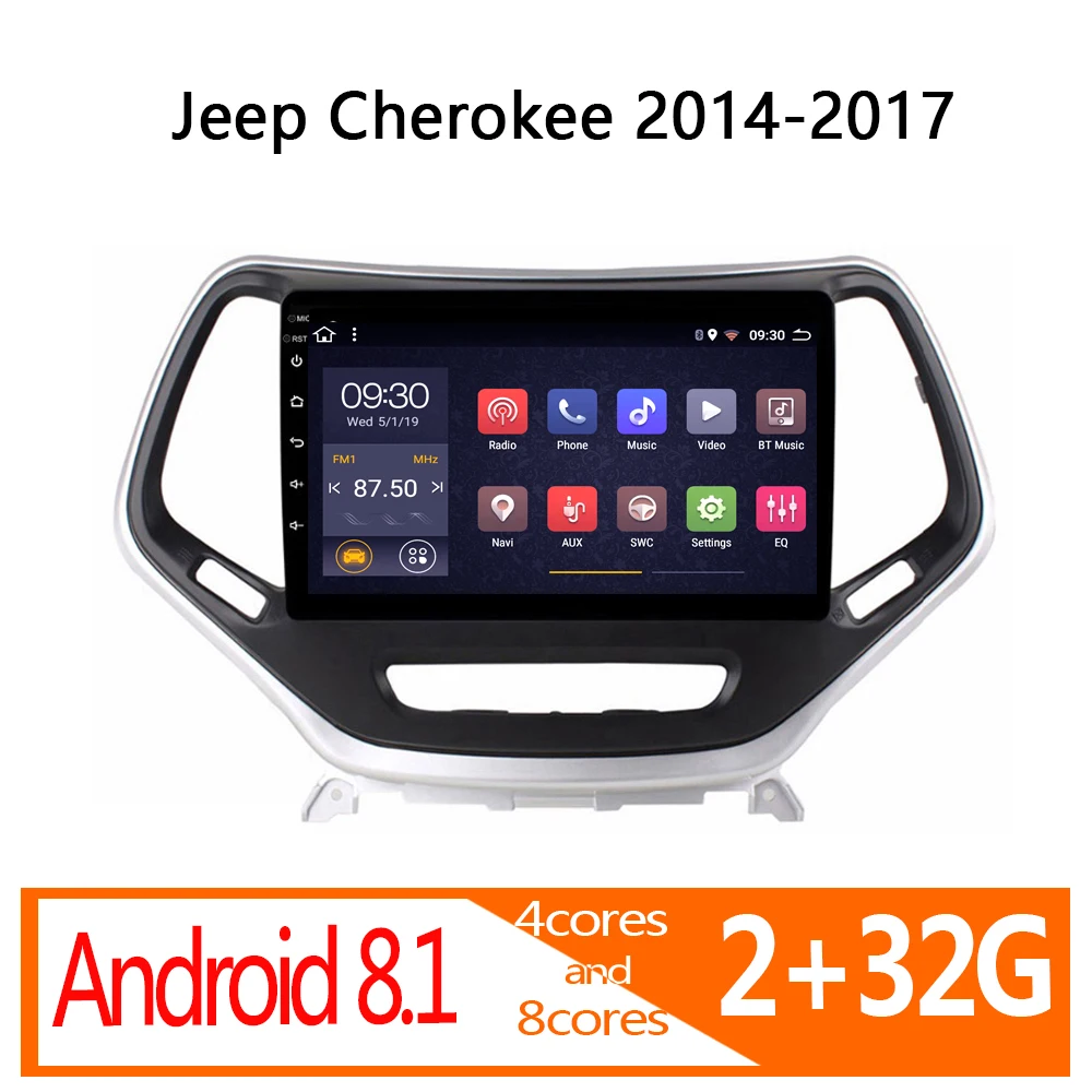 autoradio android auto 2 32G for Jeep Cherokee 2014 2015 2016 2017 car radio coche audio mini cooper atoto navigator stereo din |