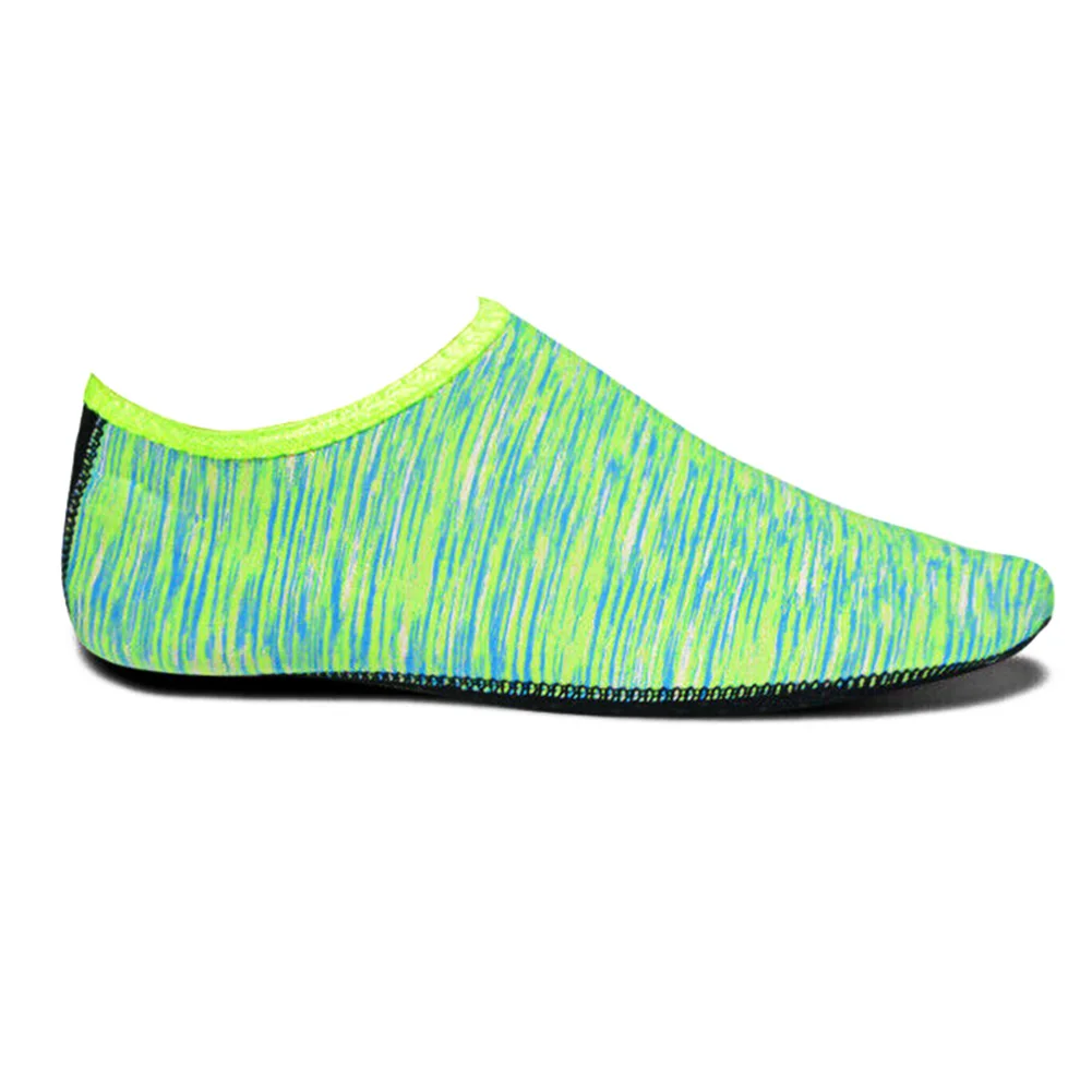 Green Size 3XS 3 цвета, легкая пляжная обувь Aqua, быстросохнущие нескользящие носки для дайвинга, обувь для серфинга в бассейне, плавники, обувь для водных видов спорта - Цвет: Green Size 3XS