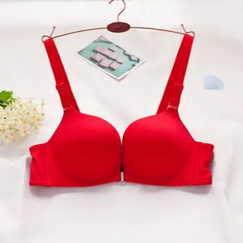 

Fashion Small Chest Bra Beauty Back Gathered Bra Female Lingerie Front Closure Women Bras