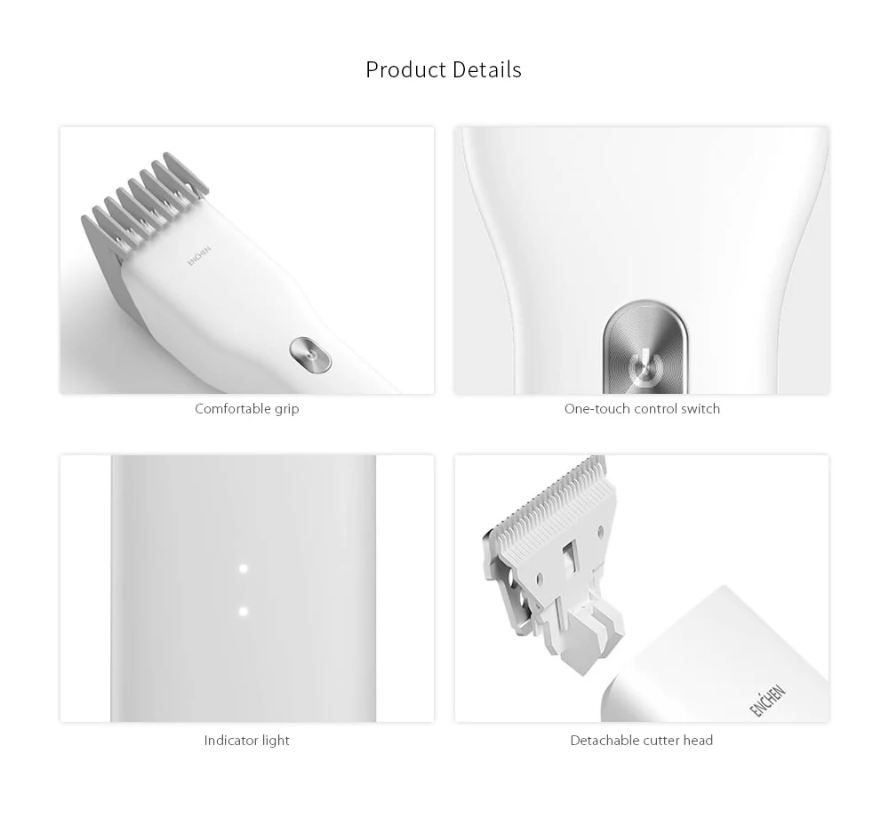 Xiaomi ENCHEN электрическая машинка для стрижки волос триммер для мужчин USB Перезаряжаемый профессиональный триммер для бороды беспроводной IPX7 водонепроницаемый станок для стрижки волос