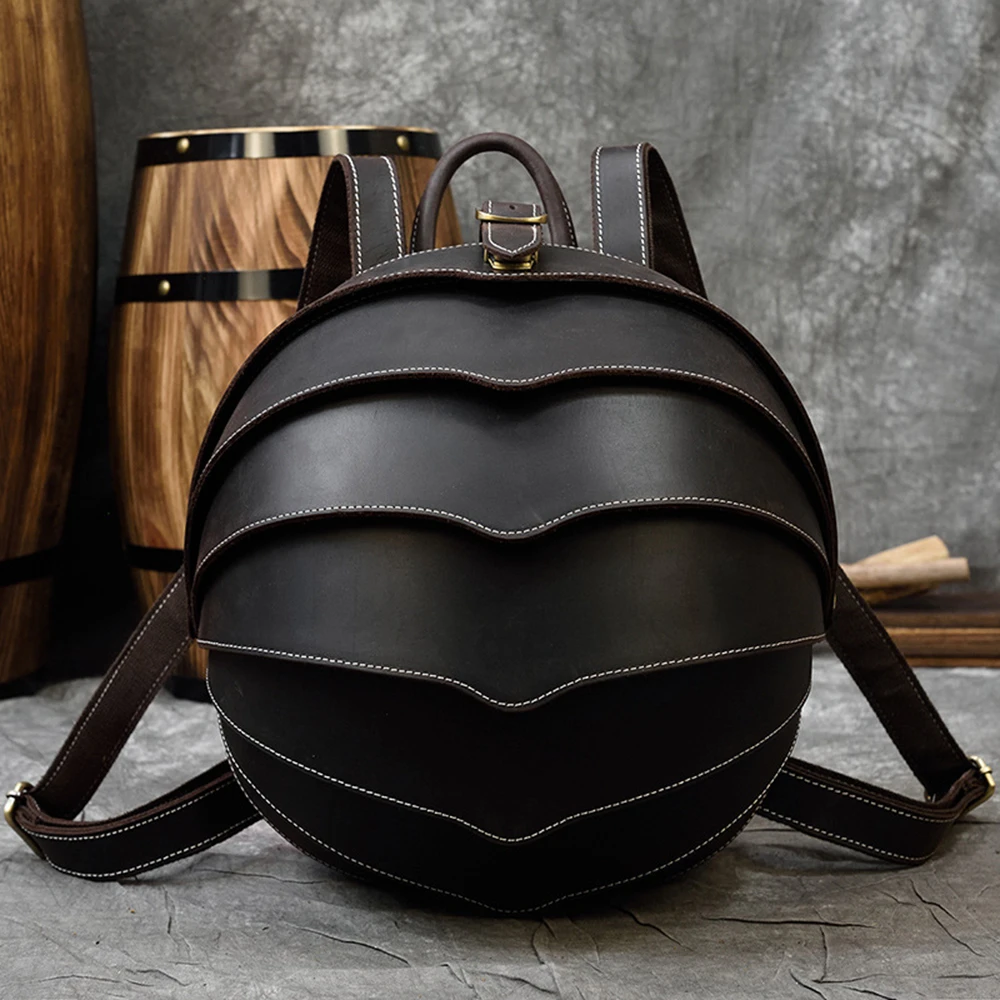 Luufan-Beetle-Shape-Real-Leather-Backpack-Creativity-Men-Women-Rucksack ...
