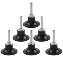 6 Pack Disc Pad Holder, Universal Quick Replacement 2 Inches Disc Pad Holder with a Quarter Inch Shank for Polishing Round Rotat
