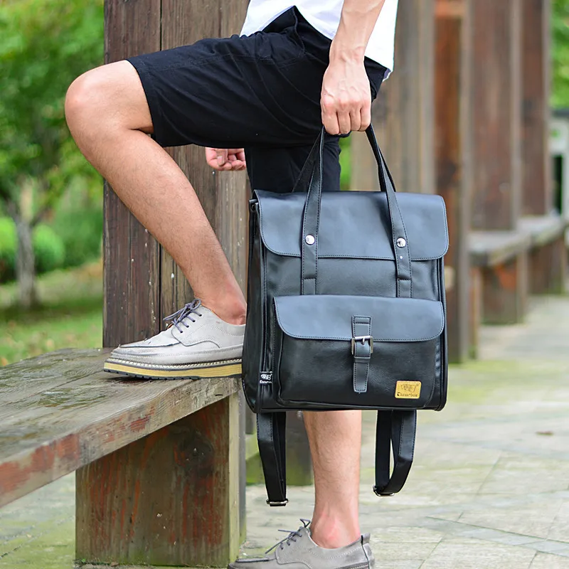 

2016 England Fashion Men Backpack Computer Bag Japanese-style Retro Trend Briefcase Hand Backpack