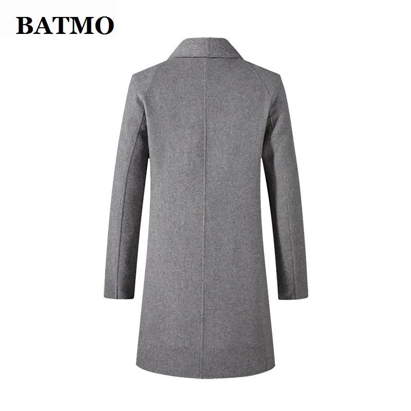 BATMO Новое поступление Зима Высокое качество 70% шерстяной плащ для мужчин, мужская шерстяная Куртки, плюс-Размер M-3XL 8882