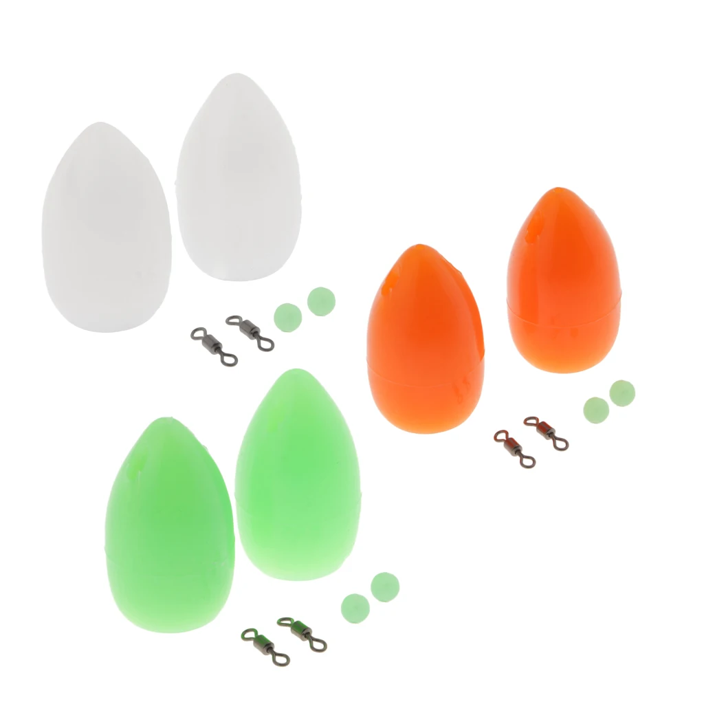 6pcs Floating Bombarda Float Long Distance Casting Lure Trout Pose Sbirolino