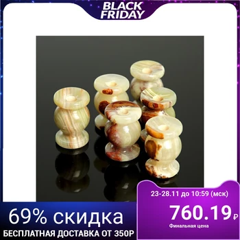 

Set of Church candlesticks, 6 pcs, 3 × 4.5 cm, onyx 1500460