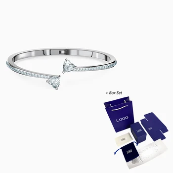

2020 Fashion Accessories SWA New ATTRAACT SOUL HEART Bracelet Heart-shaped Decoration Women Elegant Romantic Birthday Gift