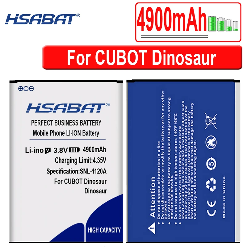 Аккумулятор HSABAT 6500 мАч для CUBOT MANITO/X6/NOTE S/Note Plus/Rainbow/P9/MAGIC/X15/R11/X18/H3/Dinosaur/MAX/S208 A S208A