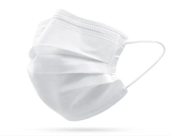 

30Pcs White Disposable Face Masks 3 Layers Non Woven Mouth Masks & Filtration Mouth Mask for Adult Face Mask