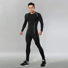 Мужская спортивная компрессионная футболка, штаны, костюмы, наборы для бега, мужская тренировочная Спортивная одежда для фитнеса, тренировочная спортивная одежда, футболки, топы, леггинсы
