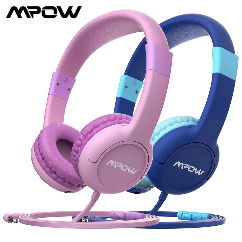 Проводные наушники Mpow CH1S для милых детей мальчиков и девочек с ограничением 85 дБ