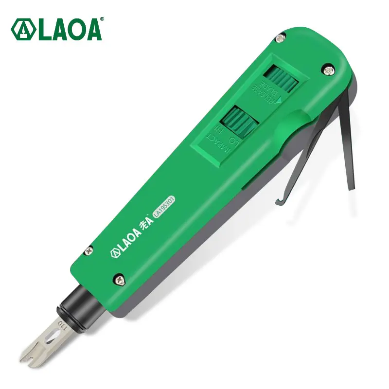 LAOA Punch Down Impact Tool 110/88 Обжимной инструмент для клемм Профессиональный телекоммуникационный телефонный провод Кабель Оптические обжимные клещи Сетевой комплект LAOA Punch Down Impact Tool 110/88 Обжимной инструмент для клемм Профессиональный телекоммуникационный телефонный провод Кабель Оптические обжимные клещи Сетевой комплект