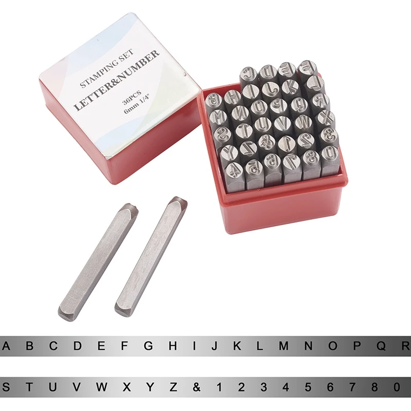 36Pcs Iron Seal Letter A-Z Number 0-9 Combination DIY Black Stamp | Дом и сад