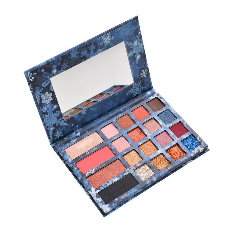 20 Colors Eyeshadow Pallete Fashion Diamond Glitter Eye Shadow Blush Set Professional Makeup High Pigment Safe Palette - Цвет: A