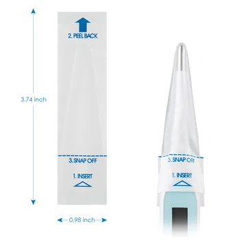 

100pcs Thermometer Cover Digital Probe Covers Prevent Cross Contamination Disposable Thermometer Film Protective Cover Tool Set