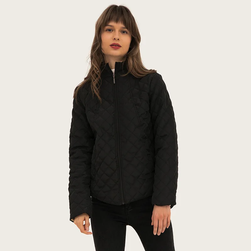 

Simple Thick Warm Winter Jacket Women Long Sleeve Zipper Button Pocketes Parka Mujer Ladies Fashion Coat Casaco Feminino 2019
