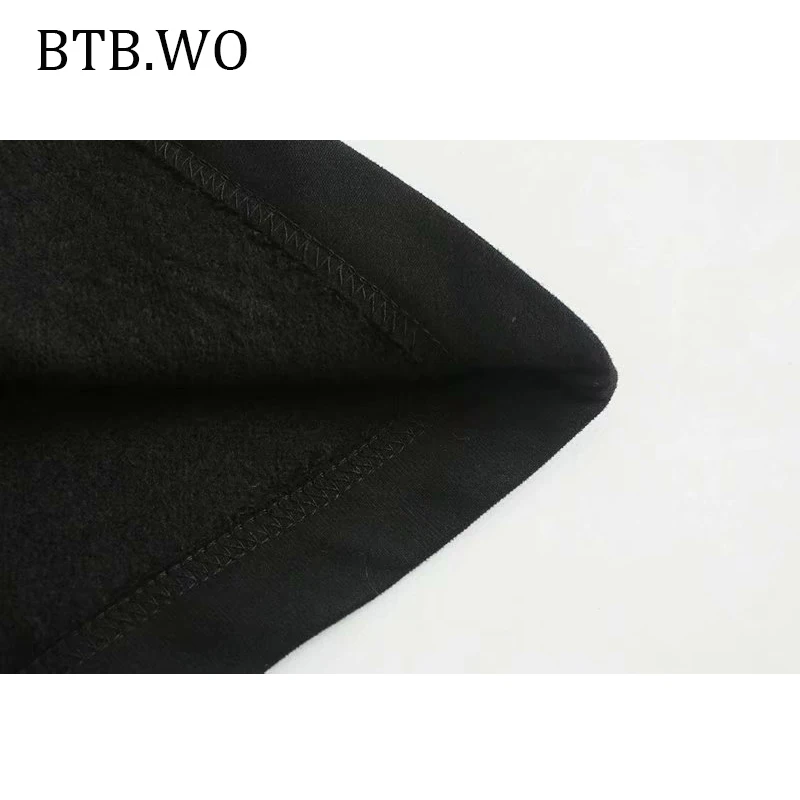 BTB. WO осенне-зимние толстовки, Женская толстовка с мультяшным принтом, повседневный пуловер с круглым вырезом, Женская толстовка с капюшоном большого размера для девочек