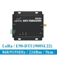 Trasmettitore e ricevitore senza fili del ricetrasmettitore RF di IoT vhf del relè di RSSI del Modem RS232 RS485 868MHz 915MHz di LoRa 22dBm di E90-DTU-900SL22