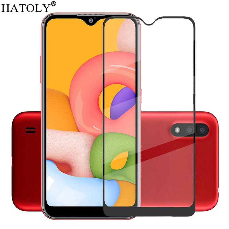 

For Glass Samsung Galaxy A01 Screen Protector For Samsung A01 Tempered Glass HD Full Glue Cover Protective Glass For Samsung A01