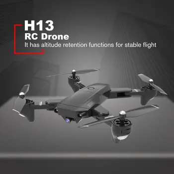 

H13 Foldable Professional RC Drone with HD Camera Four-Axis Folding Aerial Wide Angle WiFi FPV Optical Flow RC Quadcopter