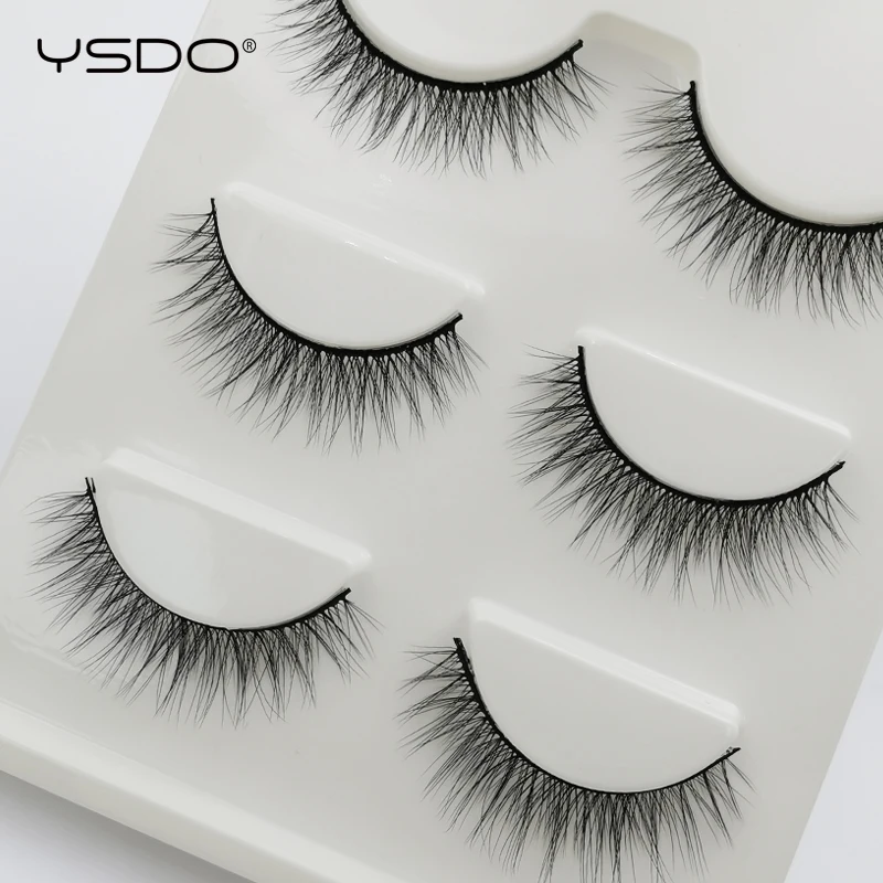 

YSDO 3 pairs 3d mink false eyelashes winged lashes fluffy eyelashes makeup fake eyelashes volume lash dramatic mink eyelashes
