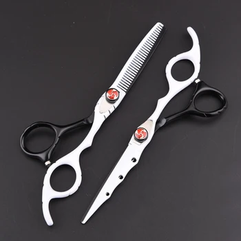 

Two-tailed Piano Paint Hair Scissors Set Thinning Shears Professional 5.5 Inch Cutting Barber Tools Hairdressing Scissor Fashion