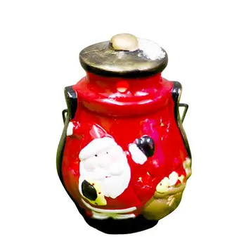 

1pc Pendant Creative Santa Ceramic Beautiful Hanging Ornament Wind Lamp Decor Pendant For Christmas Tree Home