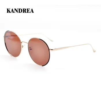 

KANDREA 2020 Women Vintage Sunglasses Round Big Frame Glasses Metal Full Frame Eyewear Driving Spectacles Clear Glasses Women