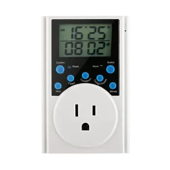 

15A/1800W Timer Outlet Multifunctional Plug-in Digital Timer Switch Energy-saving Timer With 3-prong Outlet for Appliances