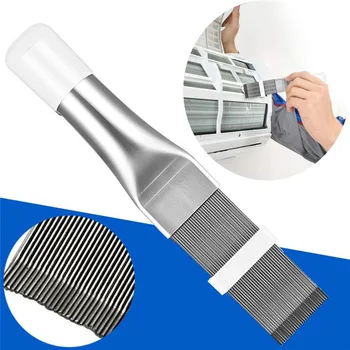 

Cleaning Tool Air Conditioner Fin Repair Tool Coil Comb A/C HVAC Condenser Radiator Universal Folding Brush Cleaning Tool