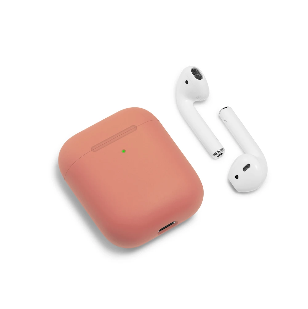 Macaron ультра тонкий чехол для наушников для Airpods чехол милый силиконовый Bluetooth наушники защитный чехол-2 поколения 20 цветов