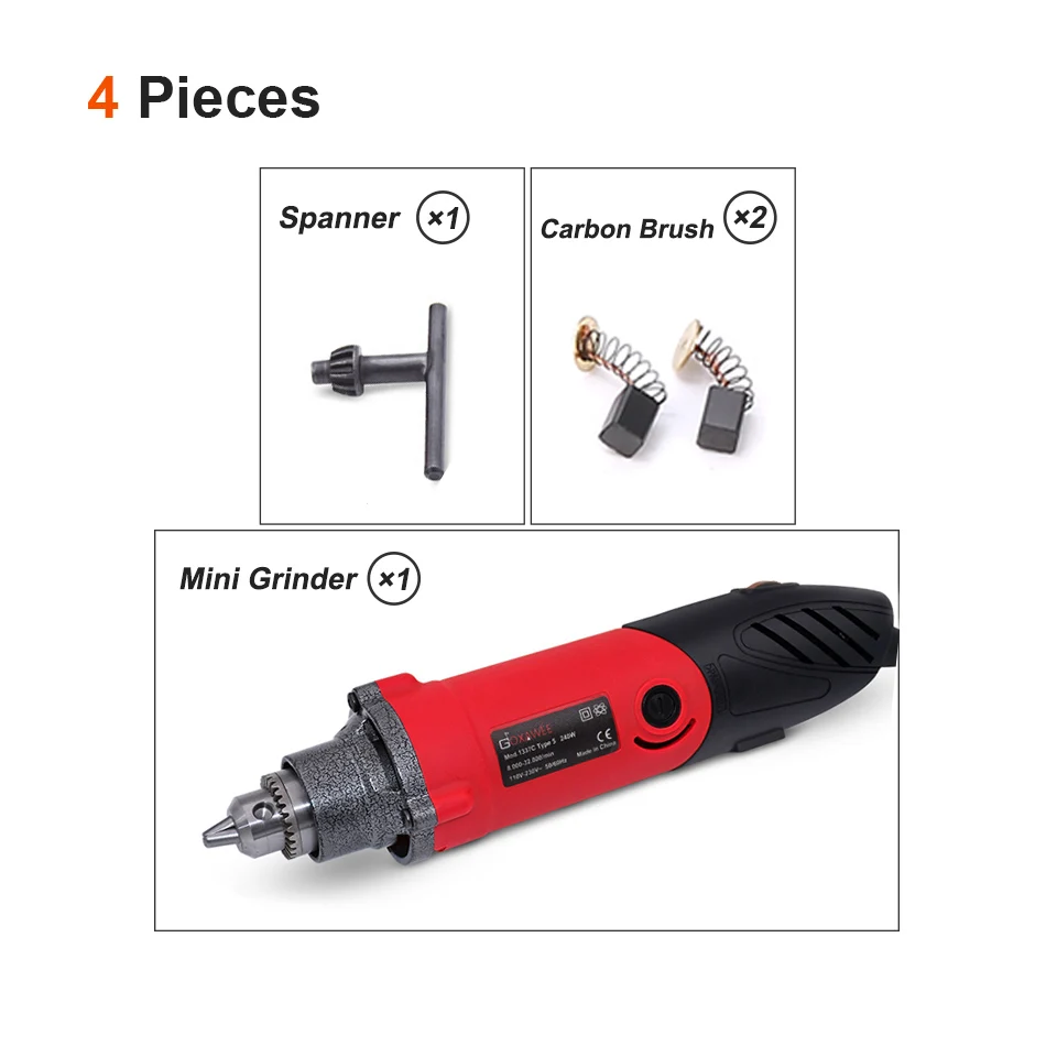 GOXAWEE 220V Electric Die Grinder Bor 