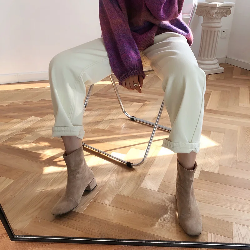 Najtaniej Mooirue wiosna zima spodnie jeansowe kobieta biuro koreański wysokiej Haren rzodkiewki szerokie nogawki luźne 2019 kobieta denim jeans dno