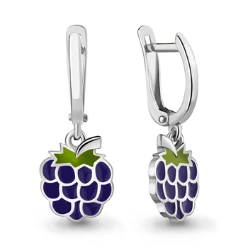 

Children earrings AQUAMARINE without inserts Silver 925