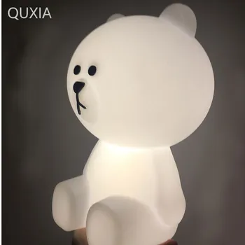 Led Dimmen Siliconen Gift Schattige Beer Varken Plug Usb Kinderen Slaapkamer Babyvoeding Lamp Inbegrepen Decoratie Nachtlampje Voor thuis
