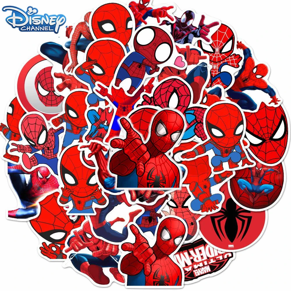 Details about  / 35 Spiderman Comic Superhero Stickers Lot Vinyl Skateboard Laptop Kids Free Ship