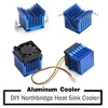YOUNUON DIY Aluminum Cooler Heatsink DIY Northbridge Blue Heat sinks Cooling ► Photo 1/6