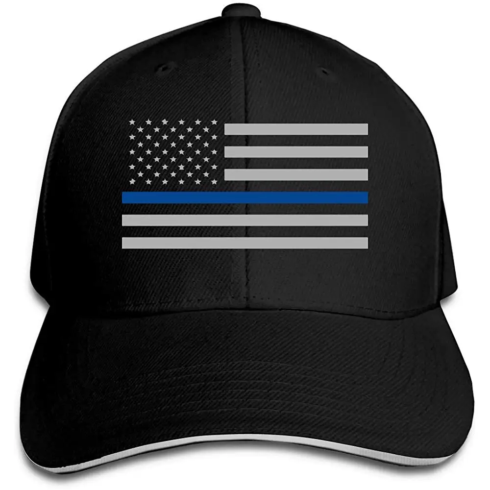 Тонкая бейсболка с надписью «Police Lives Matter» и флагом синего цвета для мужчин и женщин