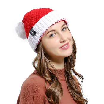 

2019 Fashion Item Festival Cap New accessories Hat Adult Men Women Baggy Warm Crochet Winter Wool Knit Ski Christmas Caps Hat