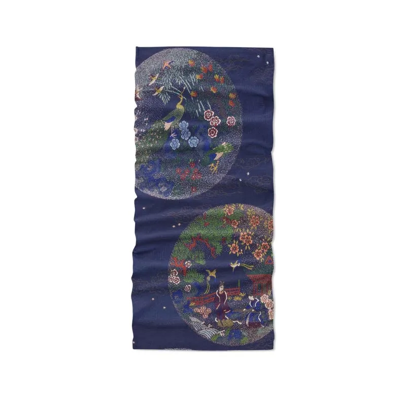 3D Printed Unisex Hijab Scarf Japanese Style Cloth Pattern Art Bandana Women Kerchief Headband Cycling Tubular Face Neck Gaiter