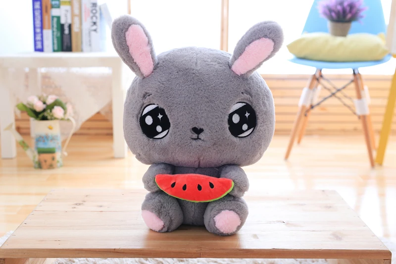 45 см Kawaii Кролик мультфильм животное клубника кролик/морковка, кролик арбуз кролик лучшая Кукла Детская игрушка