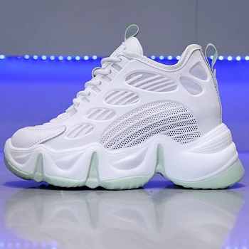 

2020 Chunky Sneakers For Women Mesh Designers Platform Fashion White Vulcanized Shoes Woman Casual Shoes Running Trainers Female