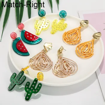 

Match-Right Statement Cute Earrings For Women Brincos Fruit Acrylic Dangle Korean Drop Earrings Pendant Female Jewelry SP857