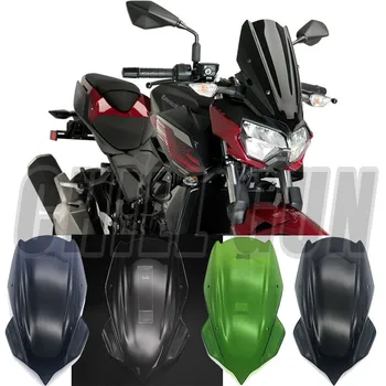 

Motorcycle New Sports Windshield Deflector Visor Viser WindScreen Fit For Kawasaki Z250 Z400 2019 Double Bubble Z 400 19' Z-400