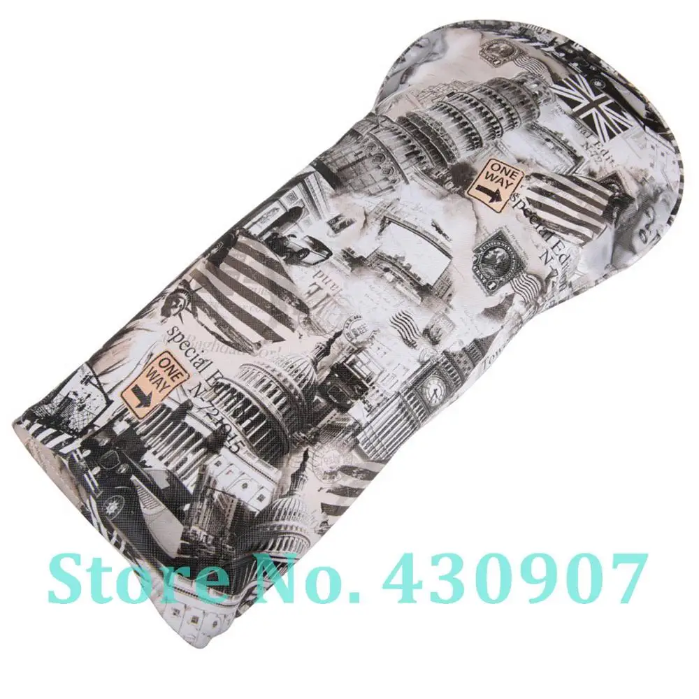 3pcs Golf Head Cover Soft Polyester Leather with USA Style Monroe Pattern 1pc Driver+ 2pcs FW Headcover With Tag No 3 5 7 x