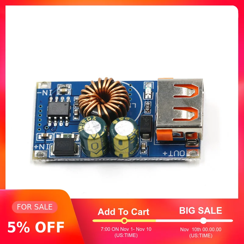 USB DC понижающий модуль 12V 24V постоянного тока до QC2.0 QC3.0, быстрая зарядка, мобильный телефон зарядная плата для Apple huawei FCP Быстрый Зарядное устройство