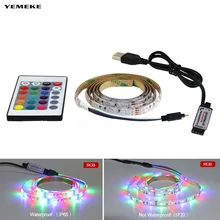 1 м 2 м 3 м 4 м 5 м светодиодные RGB ленты 60 Светодиодный s/m свет 2835SMD светодиодный лента Гибкая световая лента настольная лампа украшение для лестниц D4