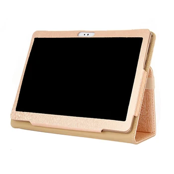 

10.1 Inch Universal Type Stand Cover Lightweight Solid Portable Protective Folio Leather Folding Tablet Case Desktop Dustproof